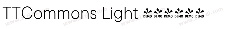 TTCommons Light 亮体字体转换